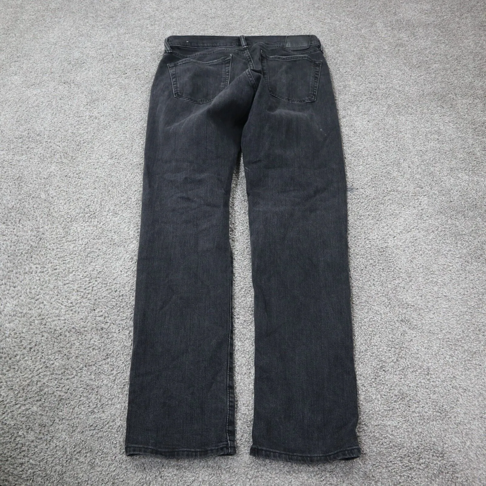 Abercrombie & Fitch Mens Rustin Athletics Slim Distressed Jeans Black SZ 32X32
