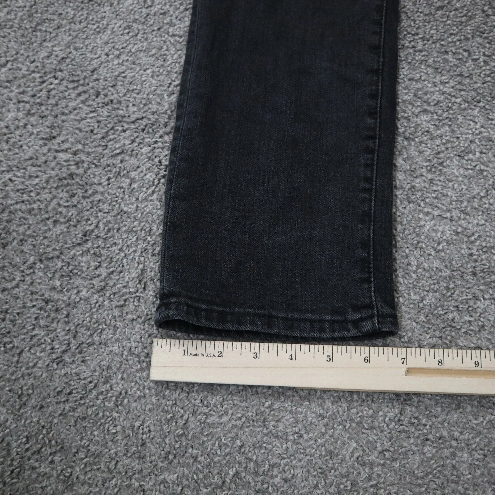 Abercrombie & Fitch Mens Rustin Athletics Slim Distressed Jeans Black SZ 32X32