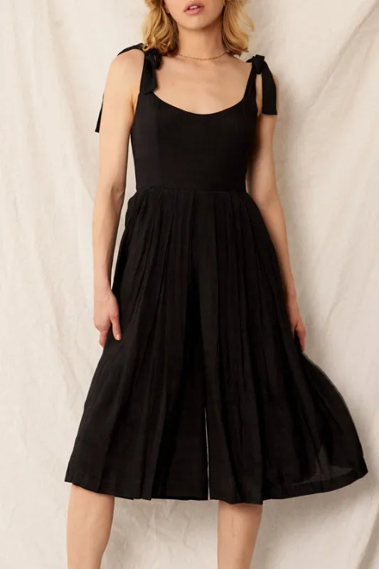 amber romper - black
