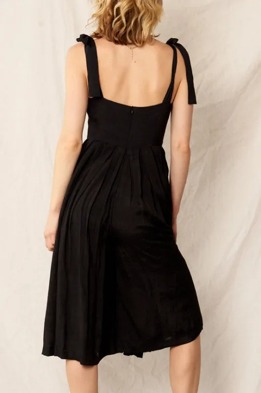 amber romper - black