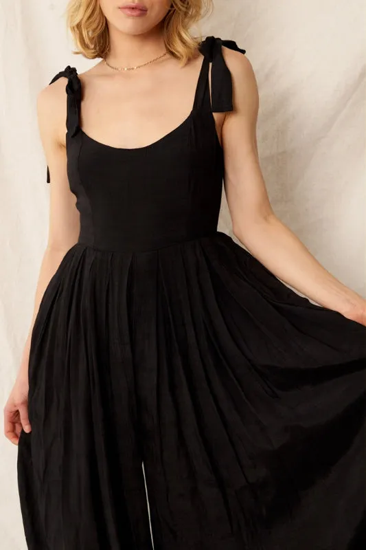 amber romper - black