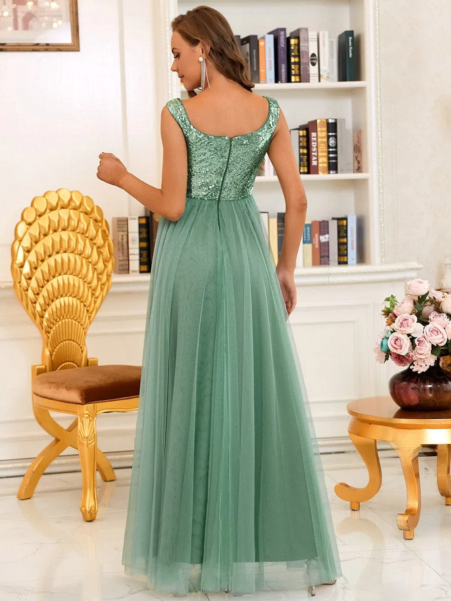 Beautiful Sequin and Mesh Gown