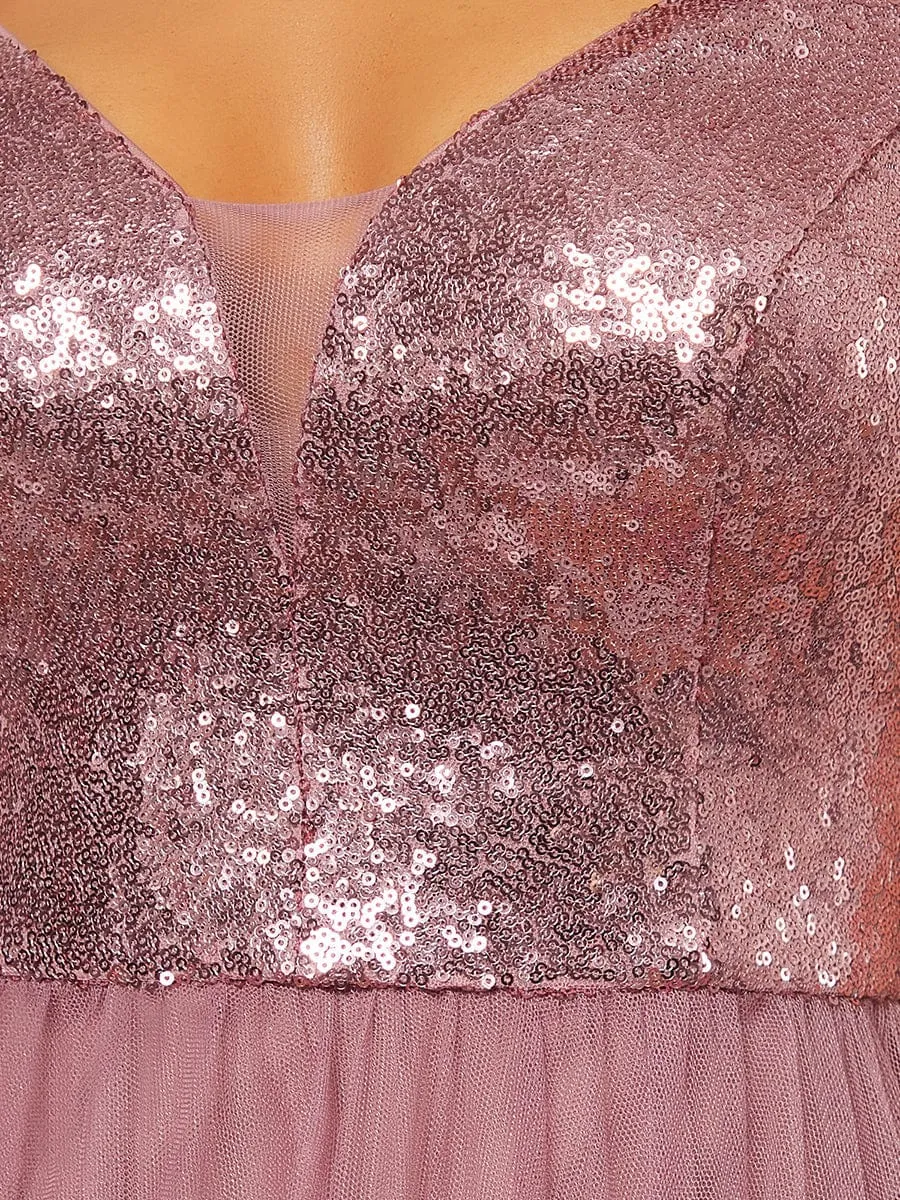 Beautiful Sequin and Mesh Gown