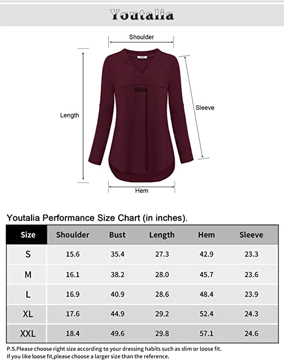 Black Beige Womens 3/4 Cuffed Sleeve Chiffon Printed V Neck Casual Blouse Shirt Tops - Youtalia