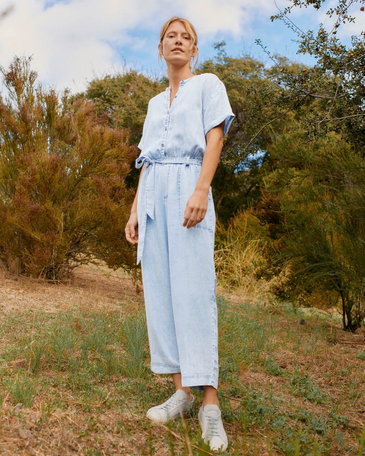 Bleached Indigo Ray Jumpsuit