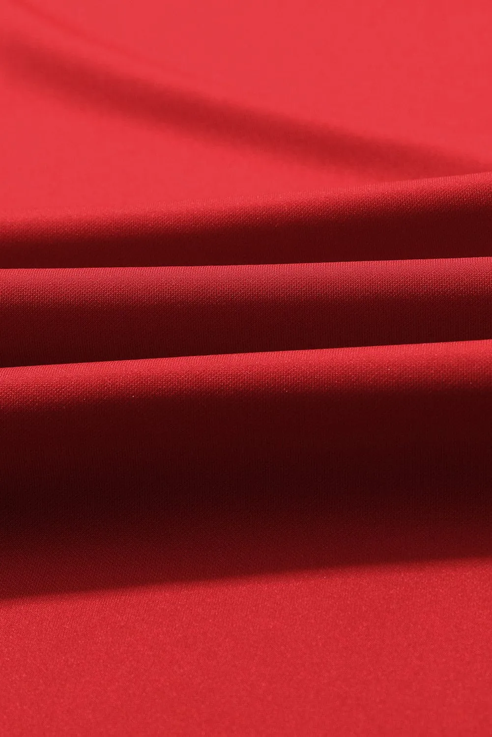 Burning Red Belted Wide-Leg Jumpsuit