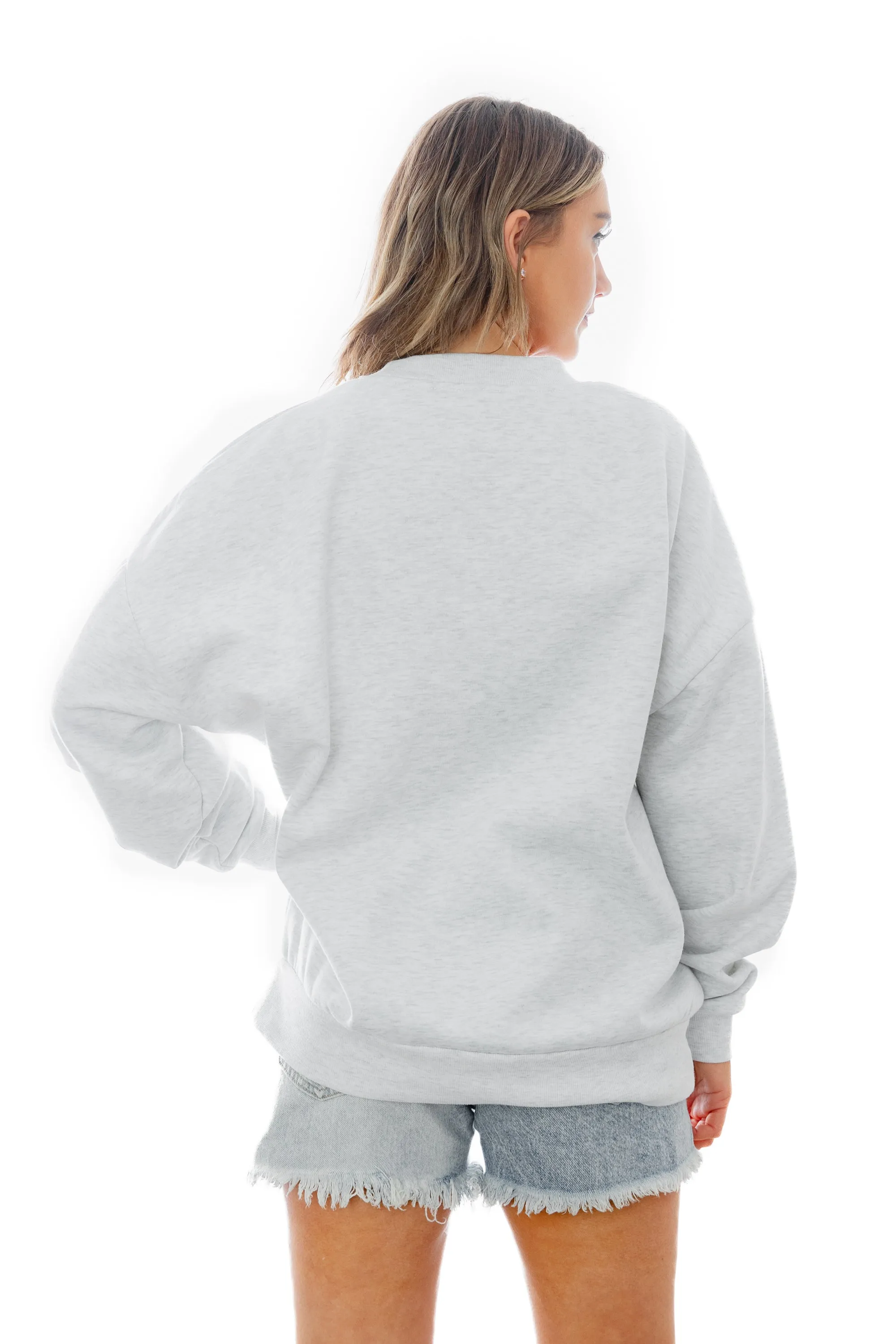 CANDY CANE CLUB DROP SHOULDER CREWNECK SWEATSHIRT