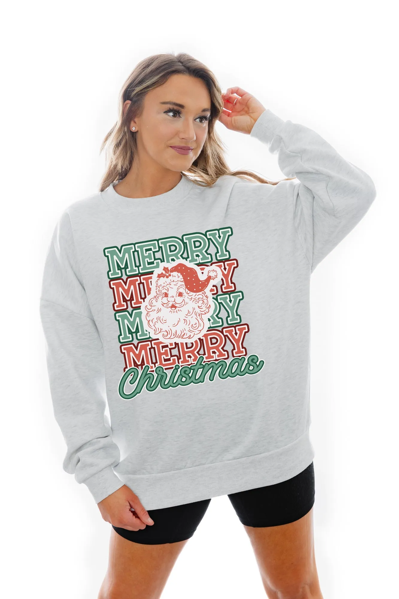 CANDY CANE CLUB DROP SHOULDER CREWNECK SWEATSHIRT