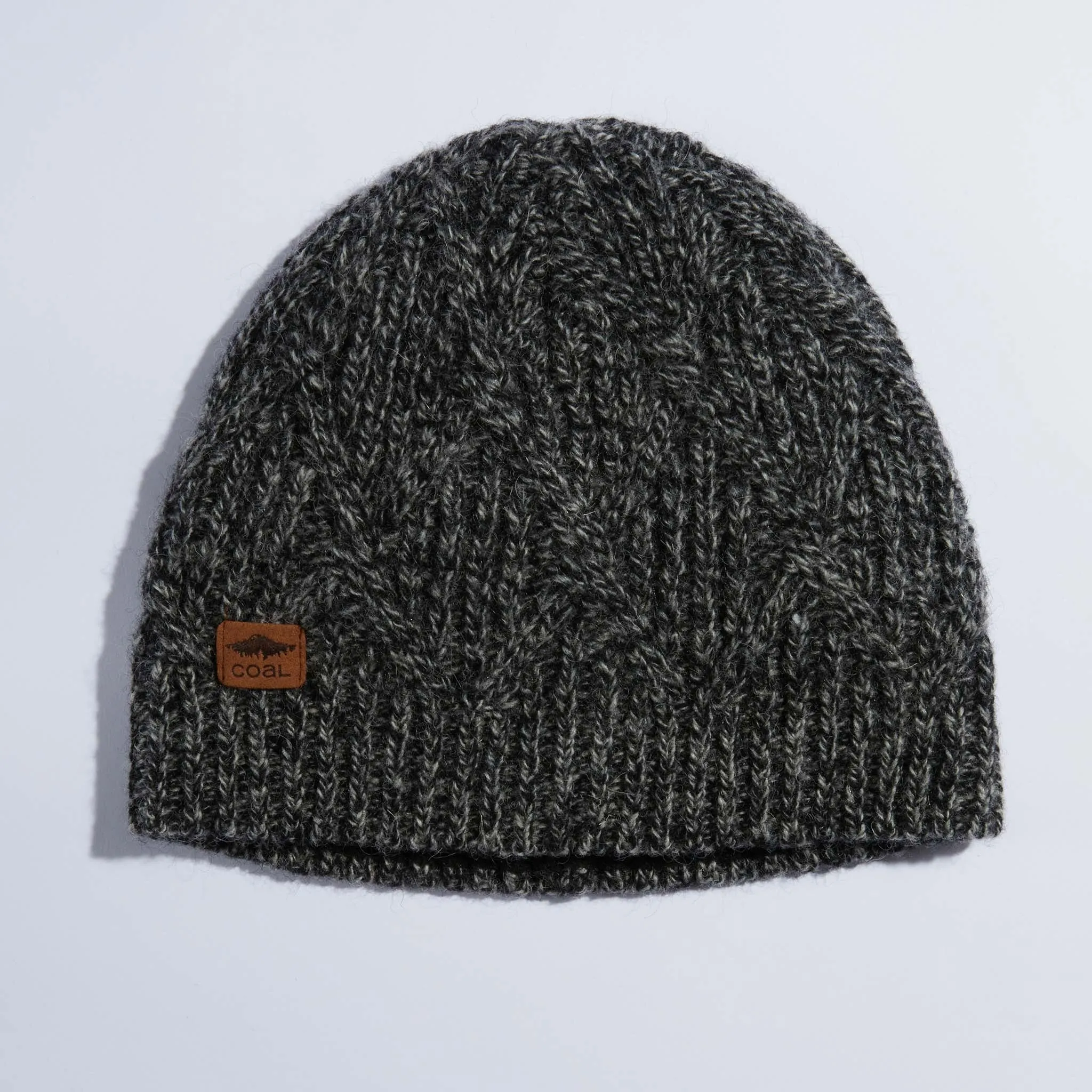 Coal Yukon Cable Knit Wool Beanie