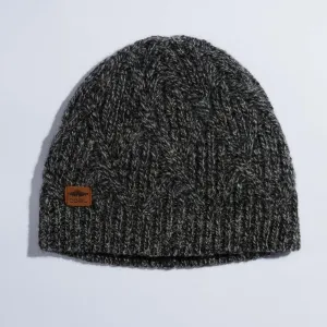 Coal Yukon Cable Knit Wool Beanie