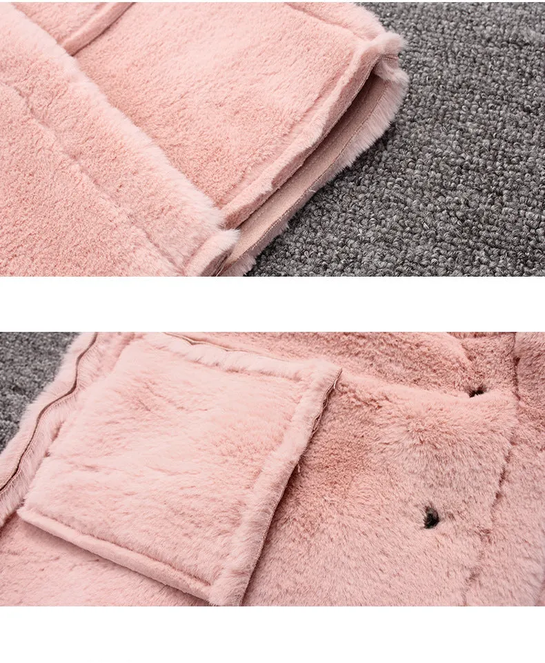 Elegant Winter Wool Trench Coat for Girls.