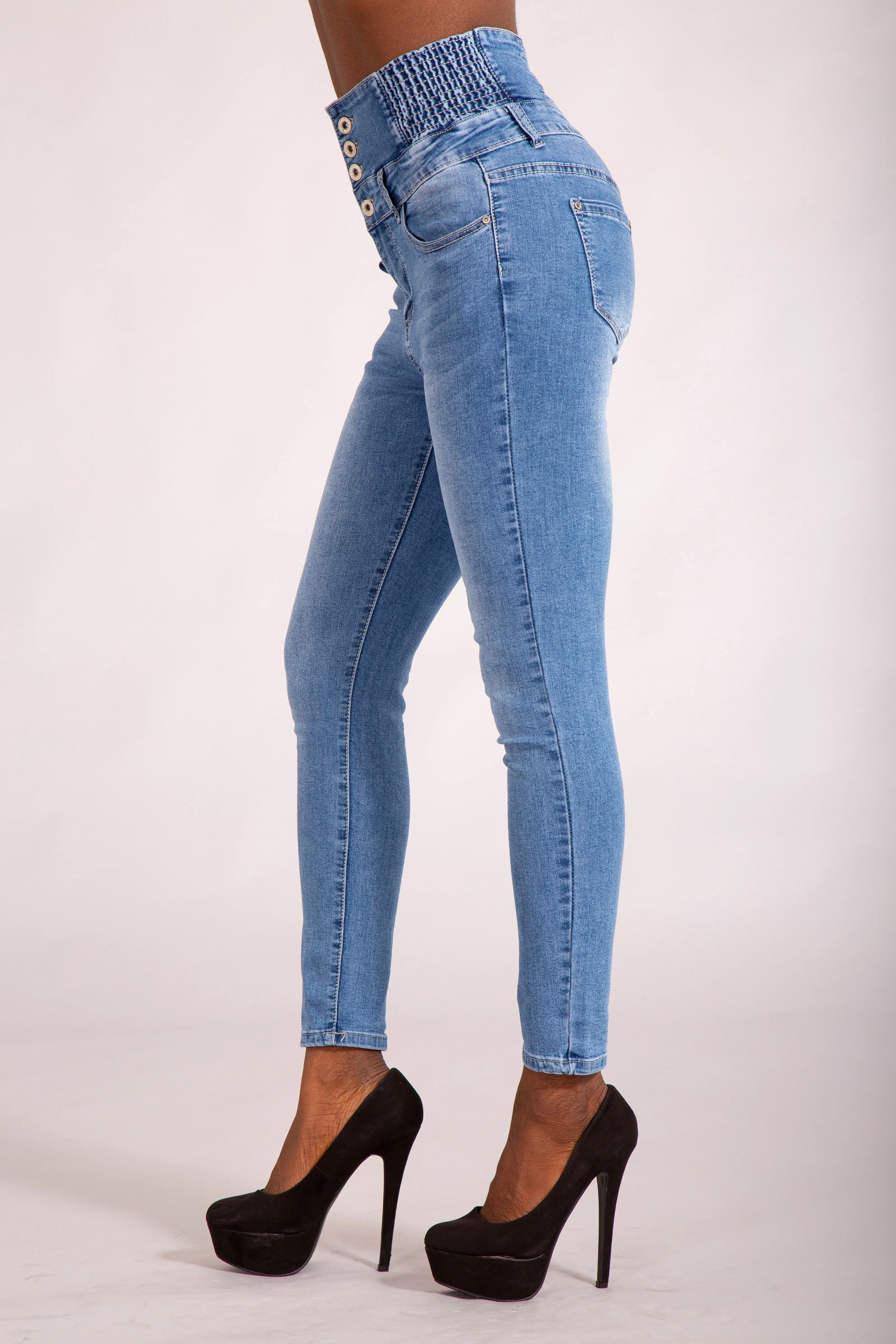 ElevateFit Super High-Waist Skinny Jeans
