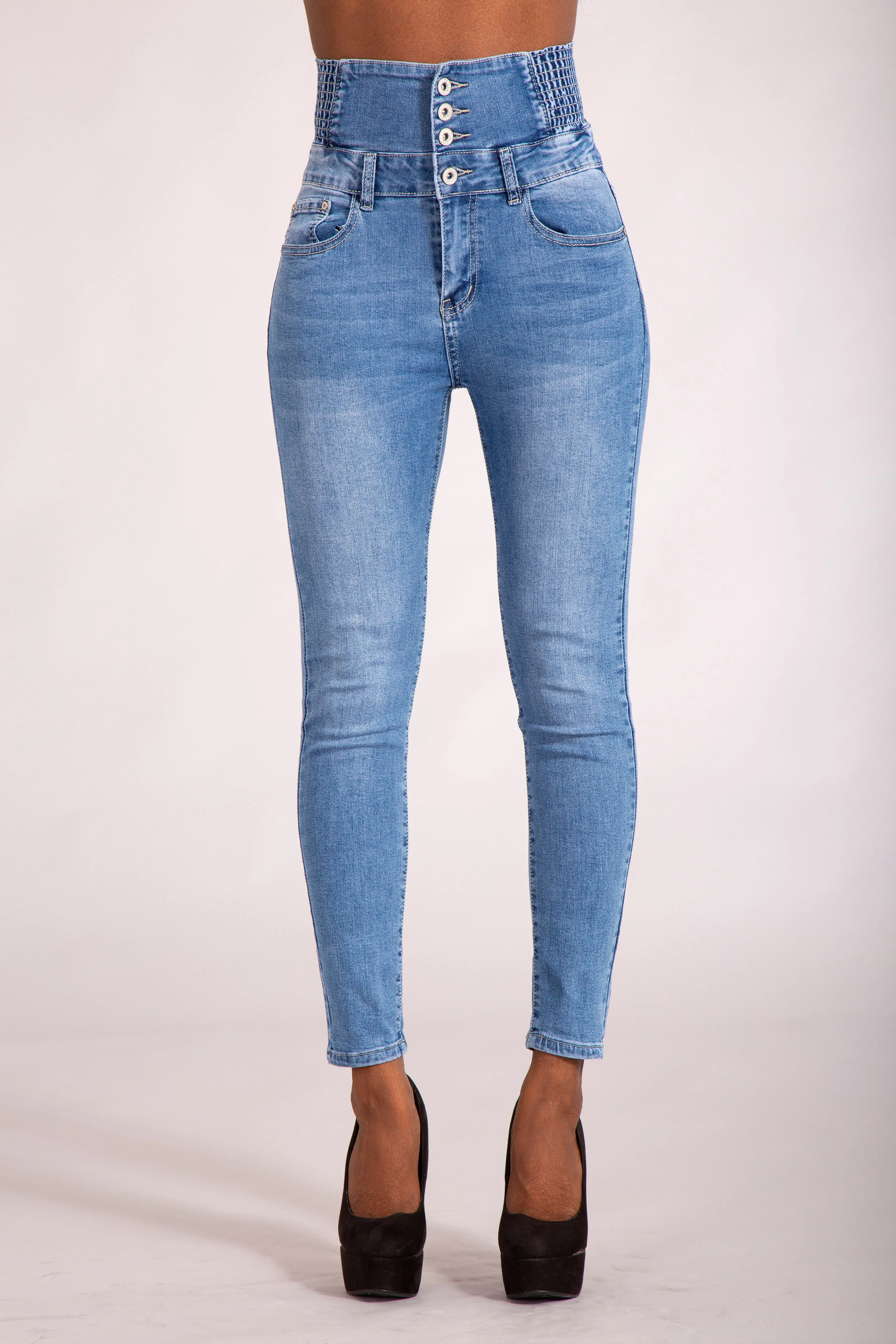 ElevateFit Super High-Waist Skinny Jeans