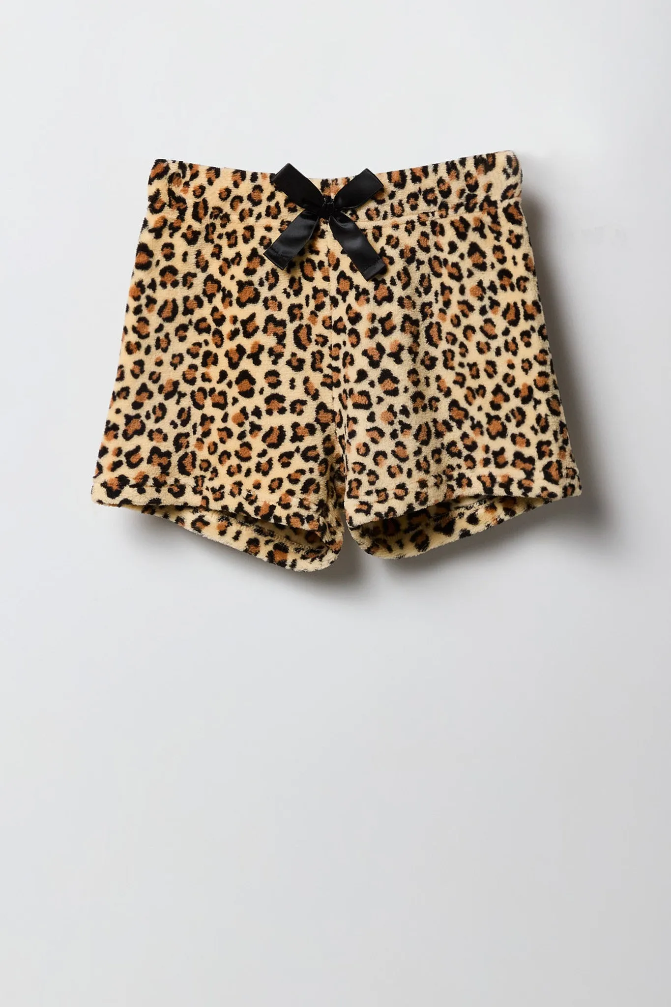 Girls Graphic T-Shirt & Plush Short 2 Piece Pajama Set