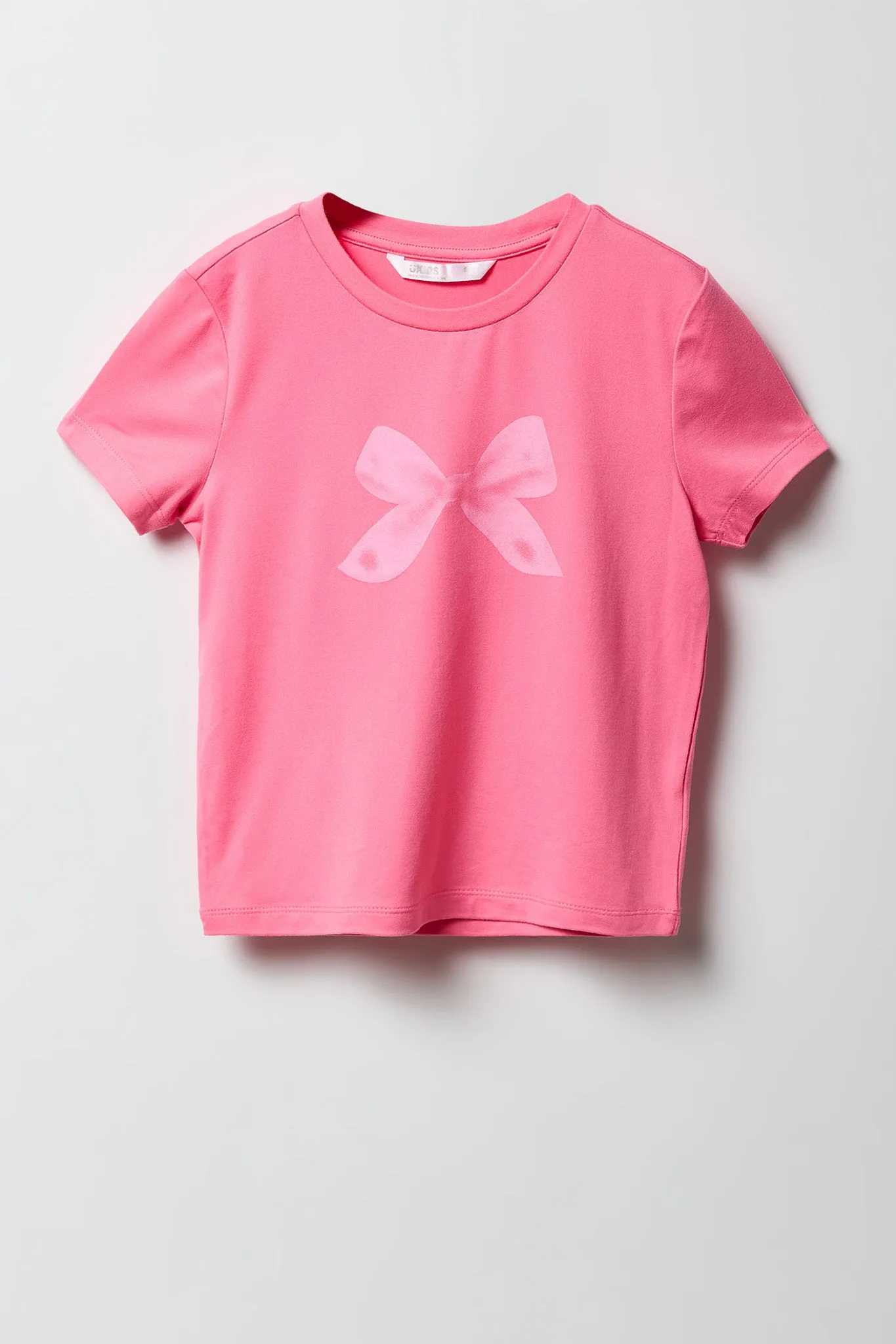 Girls Graphic T-Shirt & Plush Short 2 Piece Pajama Set