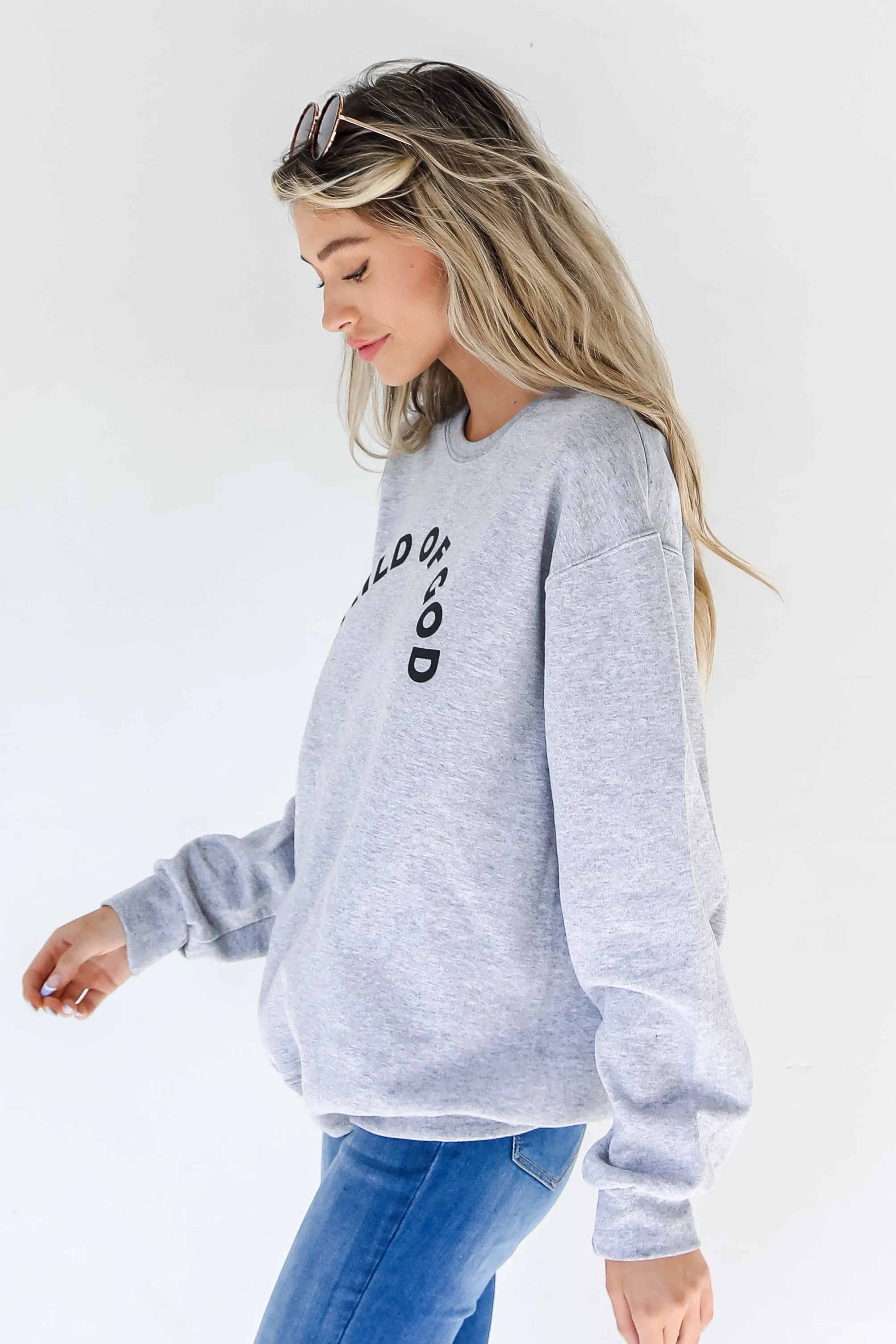 Heather Grey Child Of God Pullover
