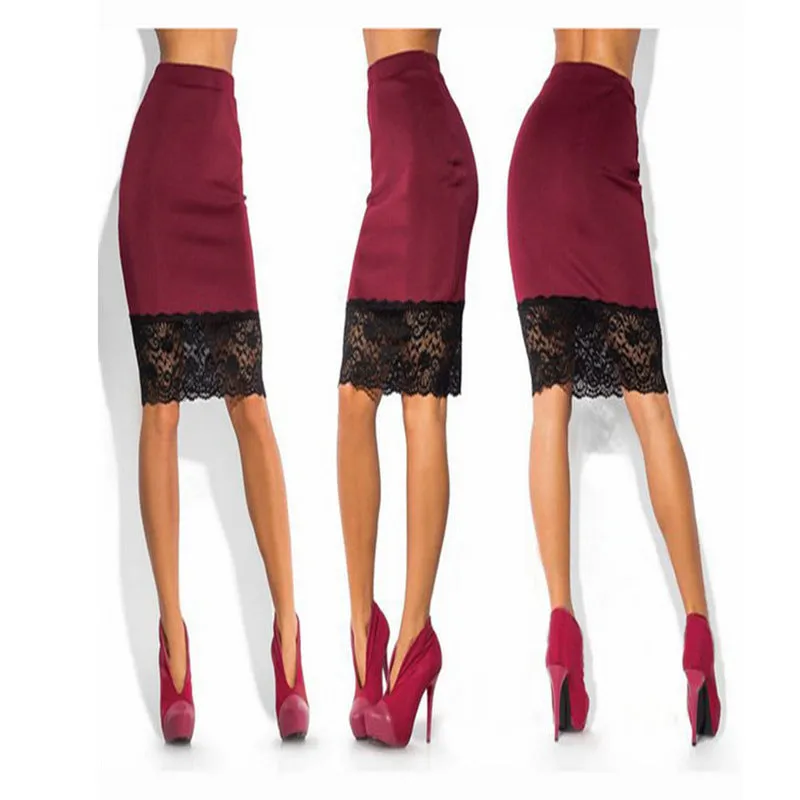 High Waist Pencil Skirt