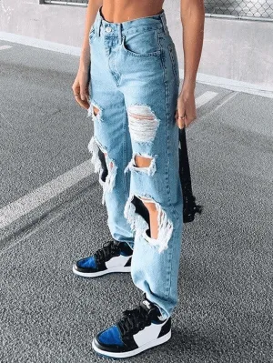 Joskaa Ripped Boyfriend Jeans