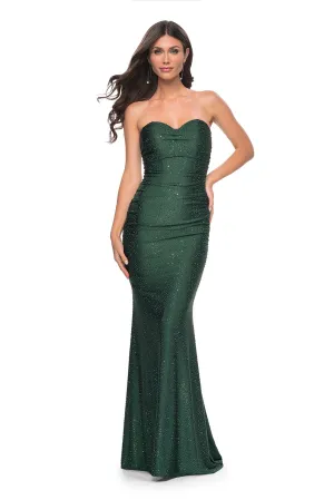 La Femme - 31945 - Strapless Rhinestone Embellished Prom Gown