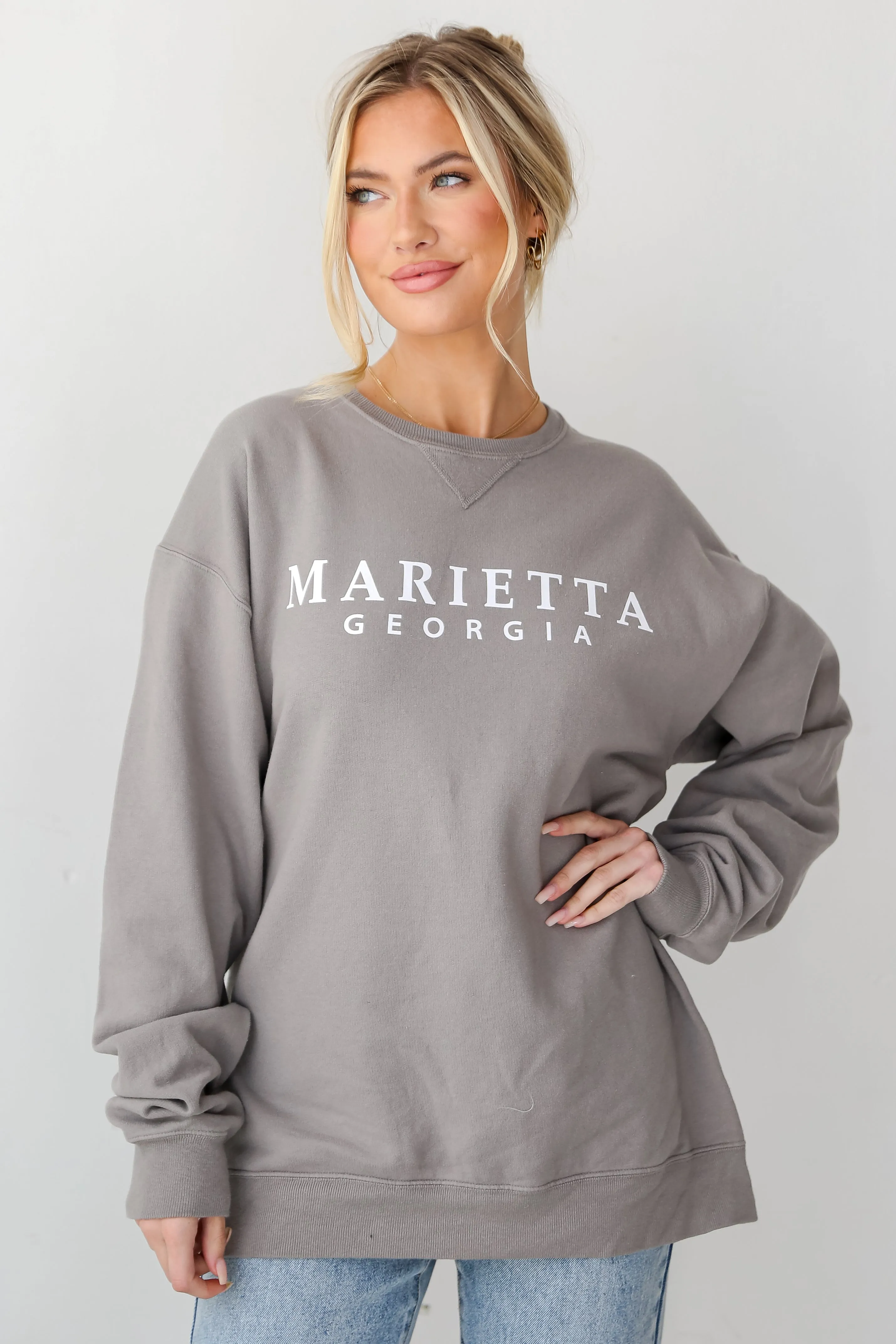 Light Grey Marietta Georgia Pullover