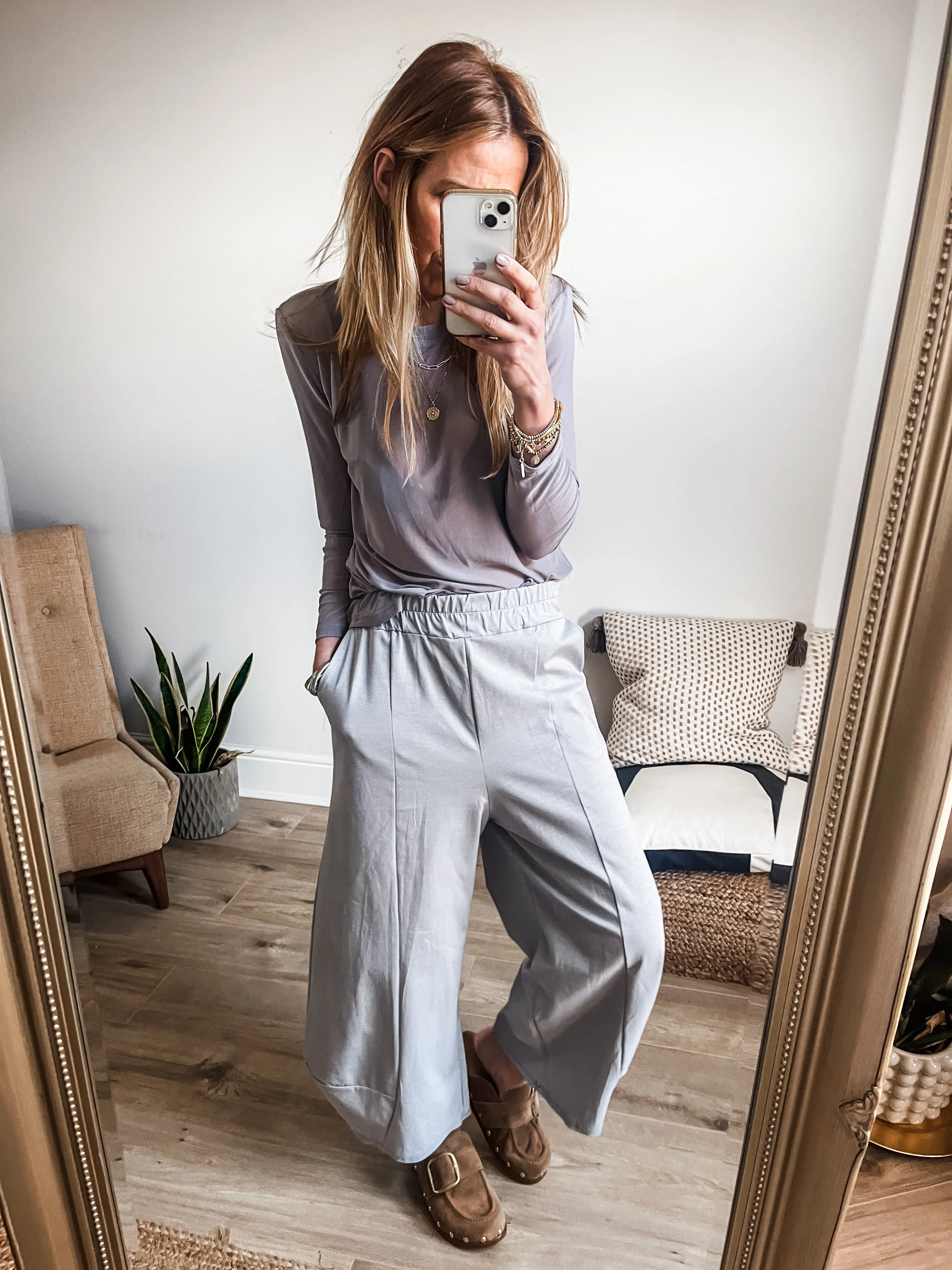 Long Sleeve Mesh Top