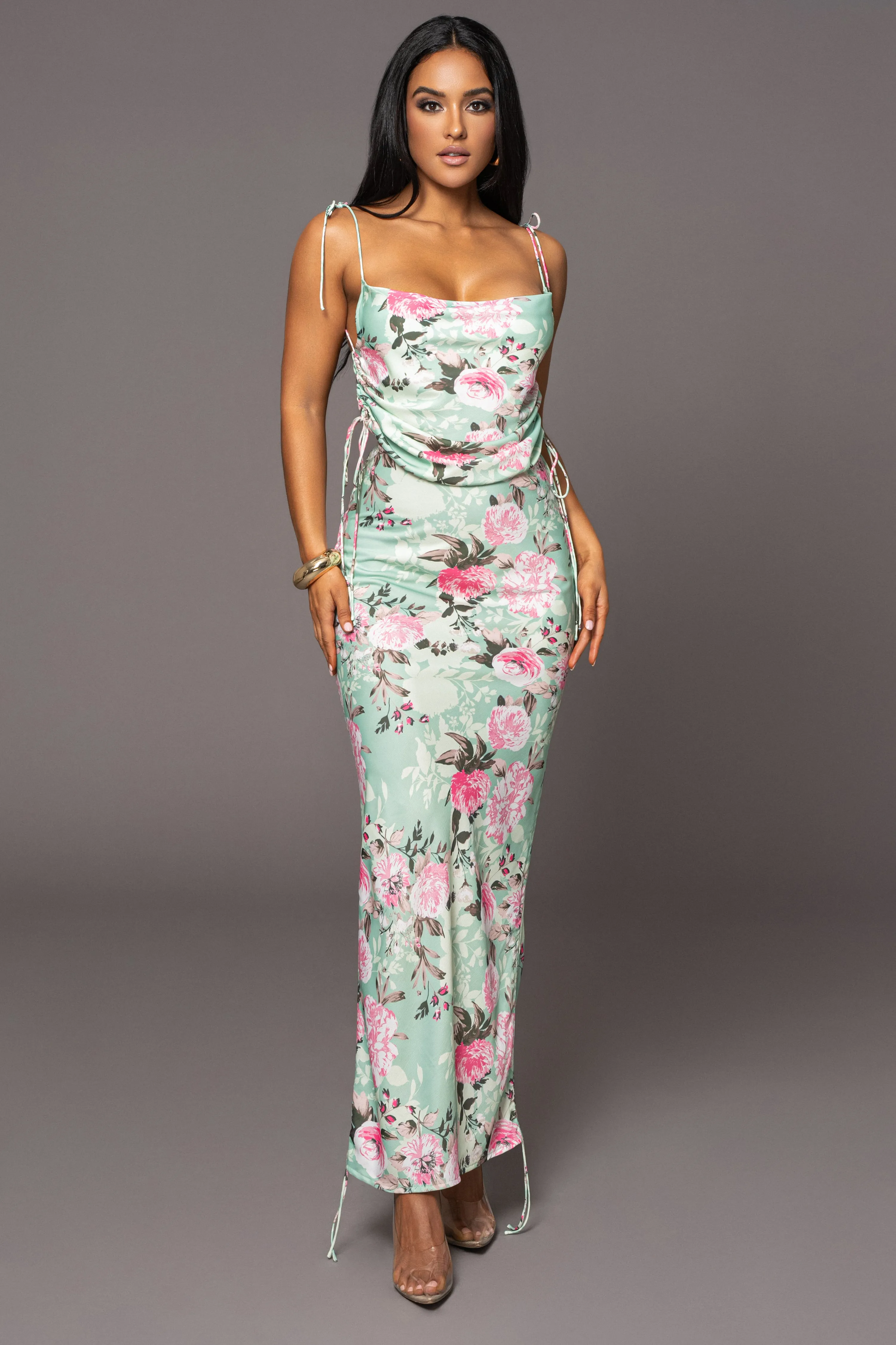 Mint Florence Ruched Skirt Set