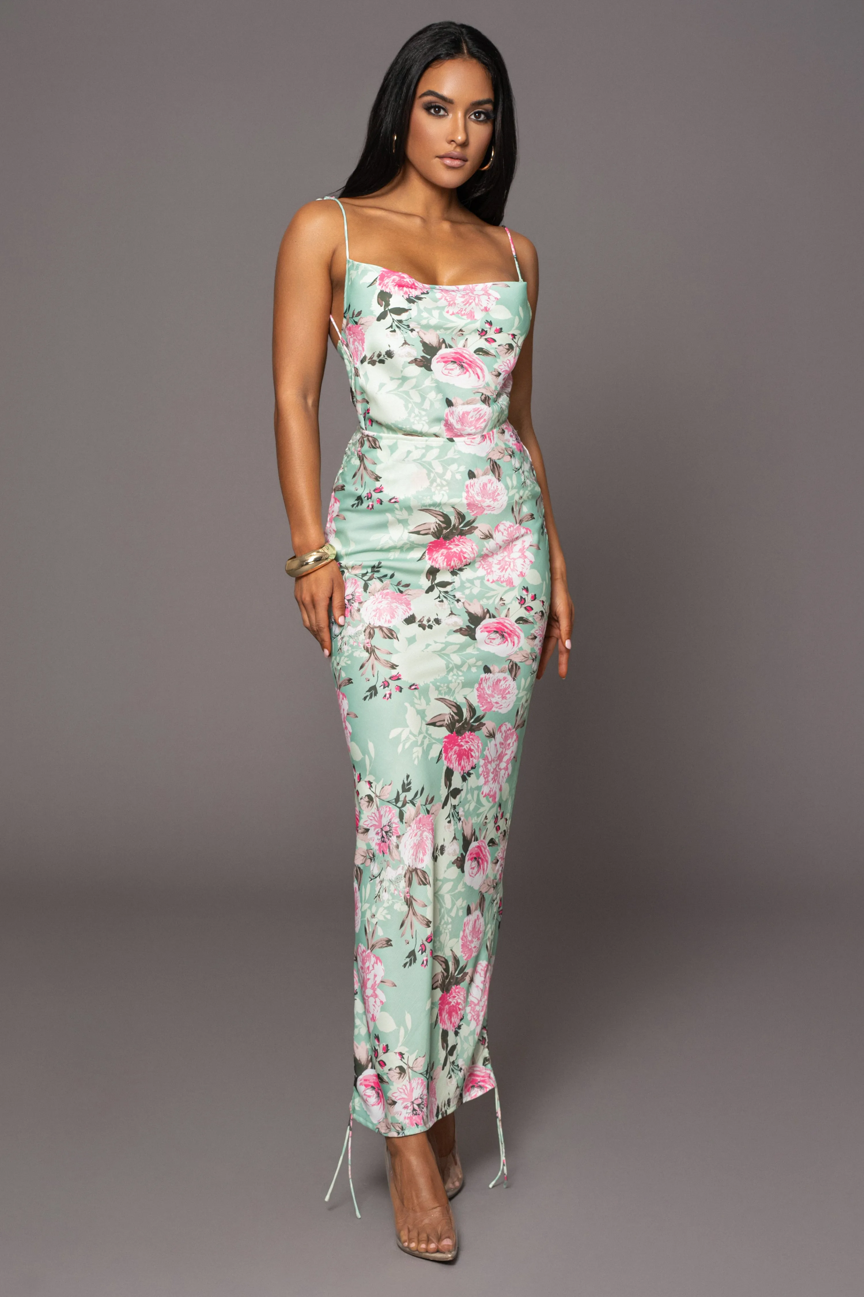 Mint Florence Ruched Skirt Set