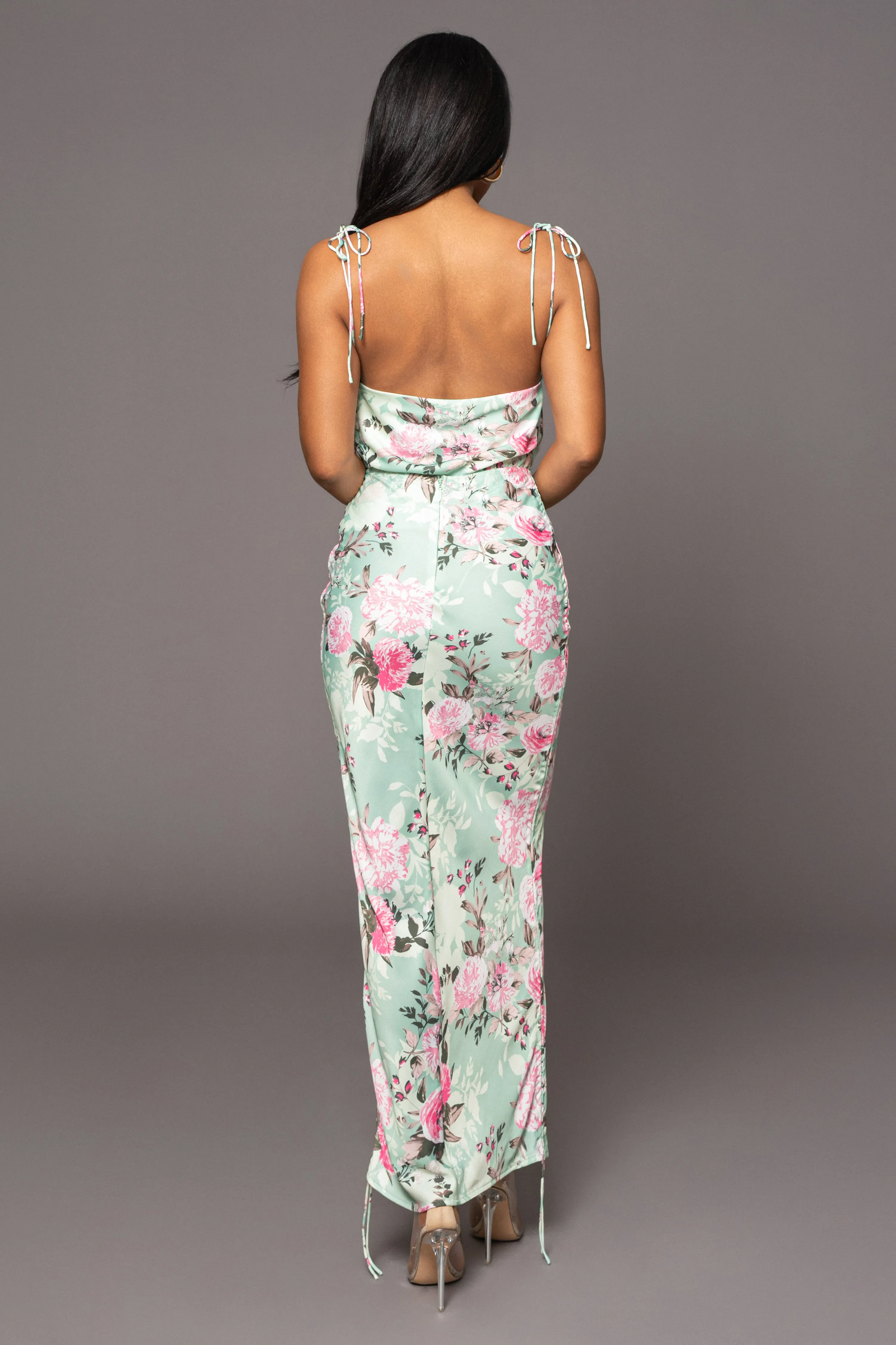 Mint Florence Ruched Skirt Set