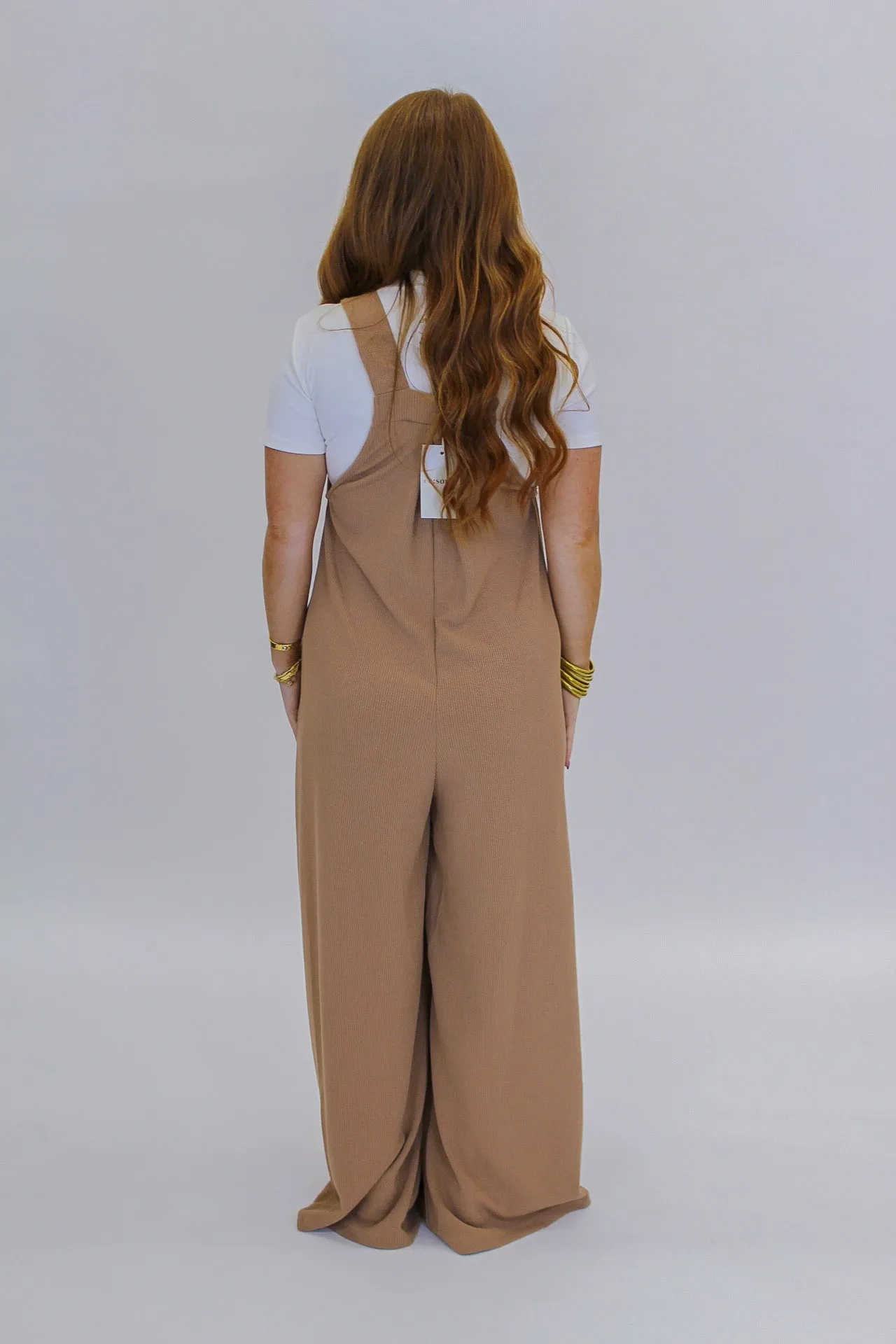 Molly Wide Leg Casual Jumpsuit- Coco