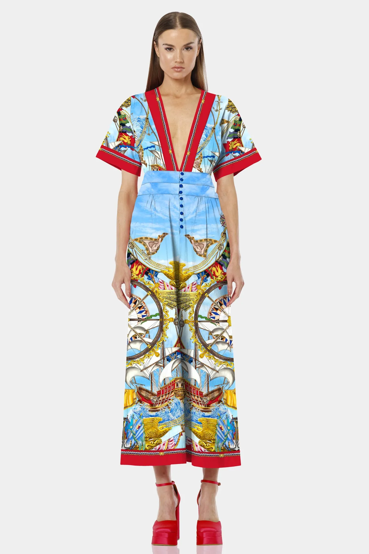 Nautical Flair Sexy Jumpsuit
