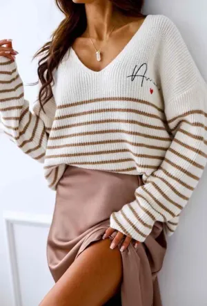 Nikita V-neck Jumper (Amour)