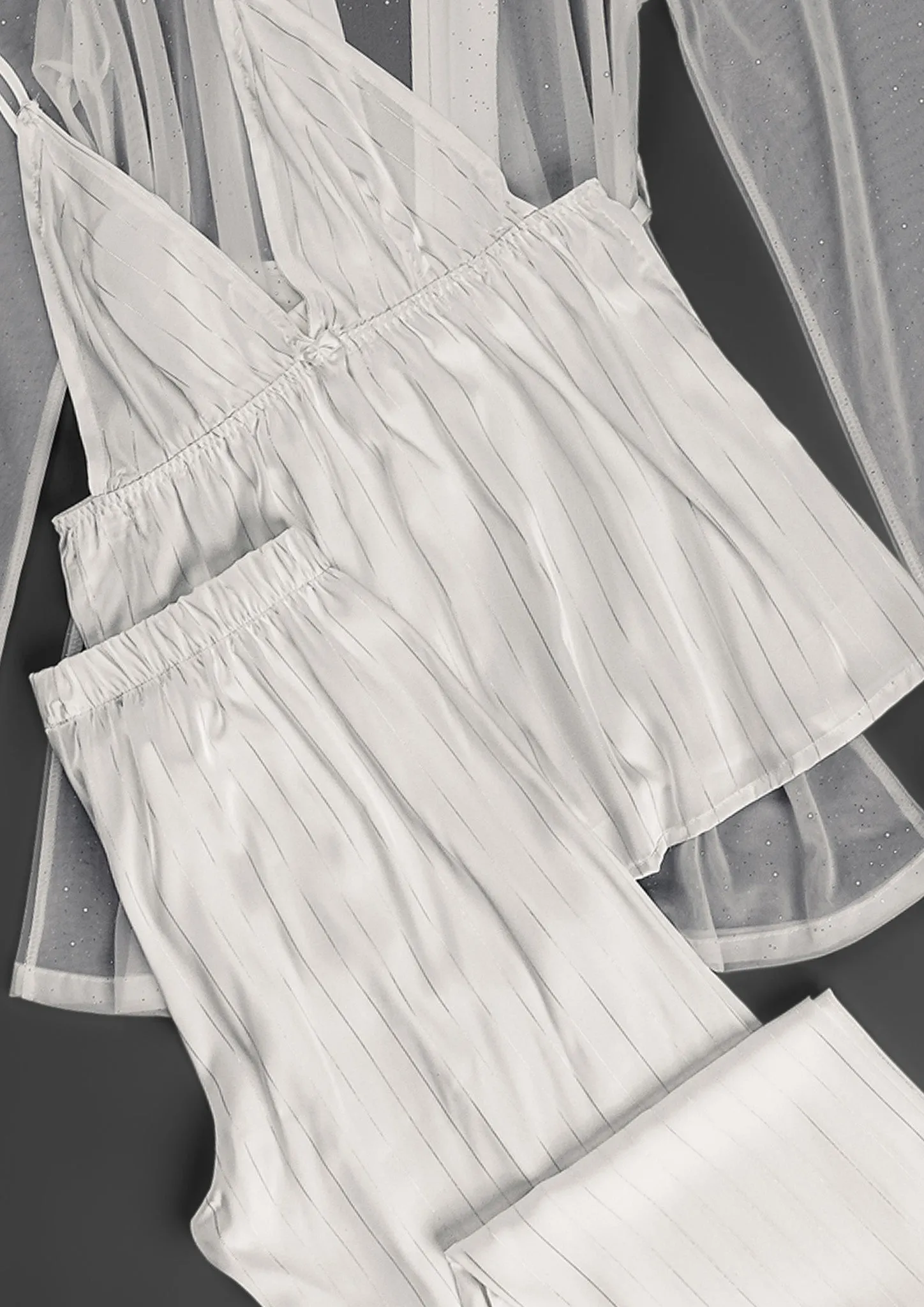 Pajama 3 Pcs Satin Model Number 3476