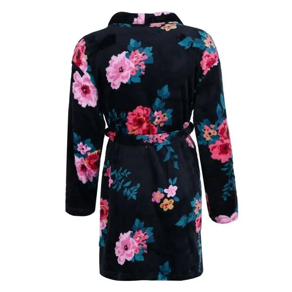 Pajama Set Plush 36 Robe Black