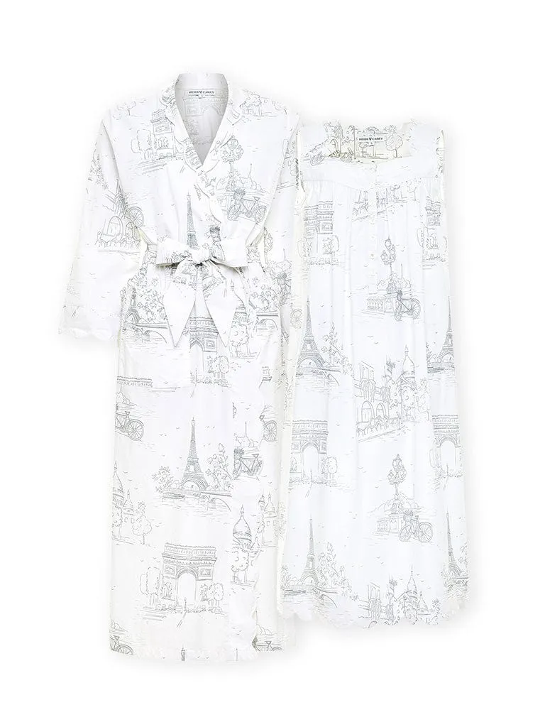 Paris Bundle: Classic Robe   Nightgown