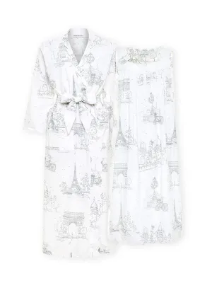 Paris Bundle: Classic Robe   Nightgown