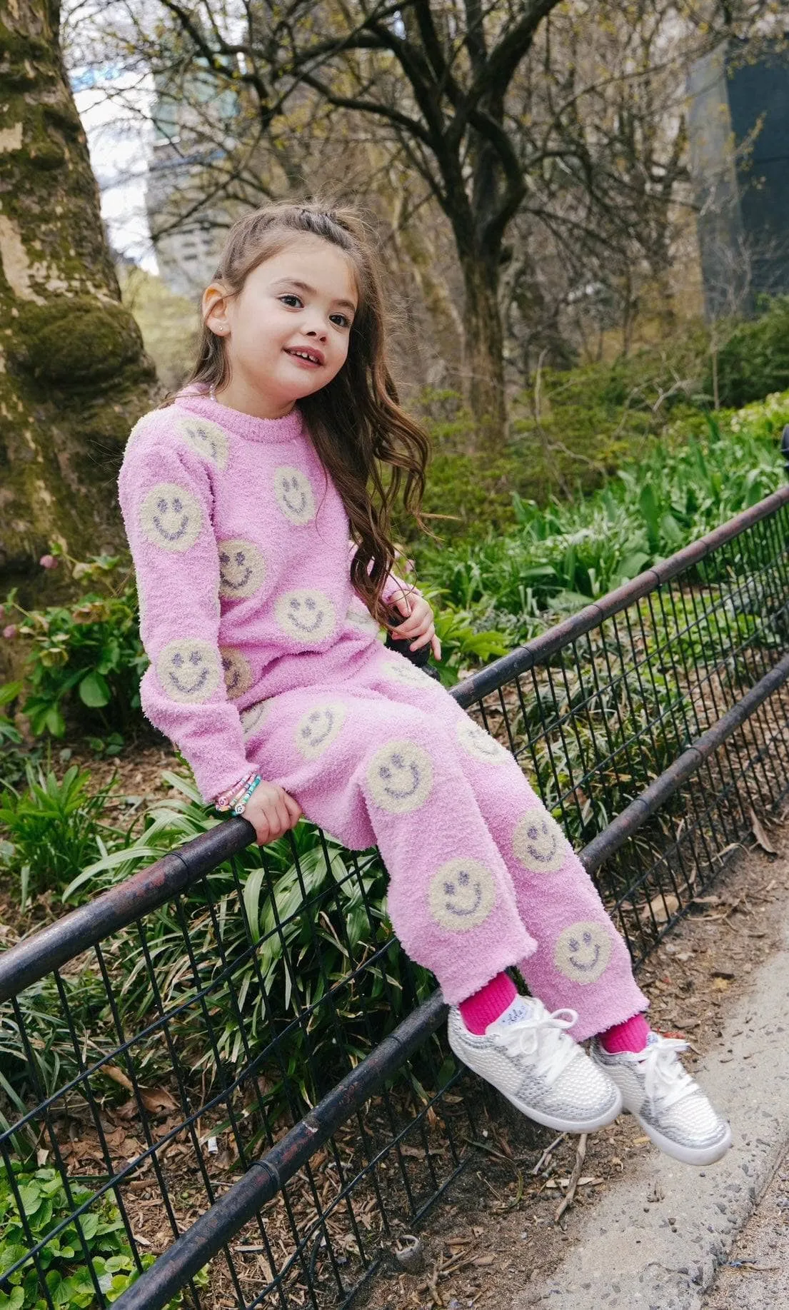 Pinky Fuzzy Smiley Emoji  Set