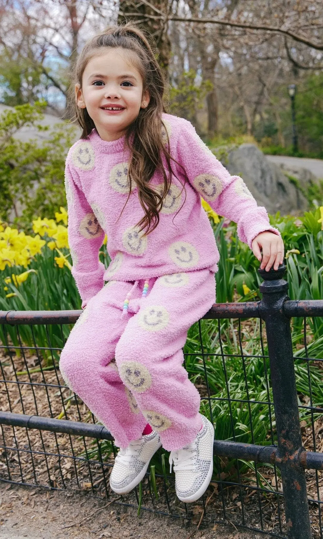 Pinky Fuzzy Smiley Emoji  Set