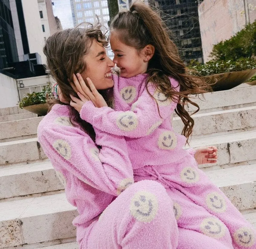 Pinky Fuzzy Smiley Emoji  Set