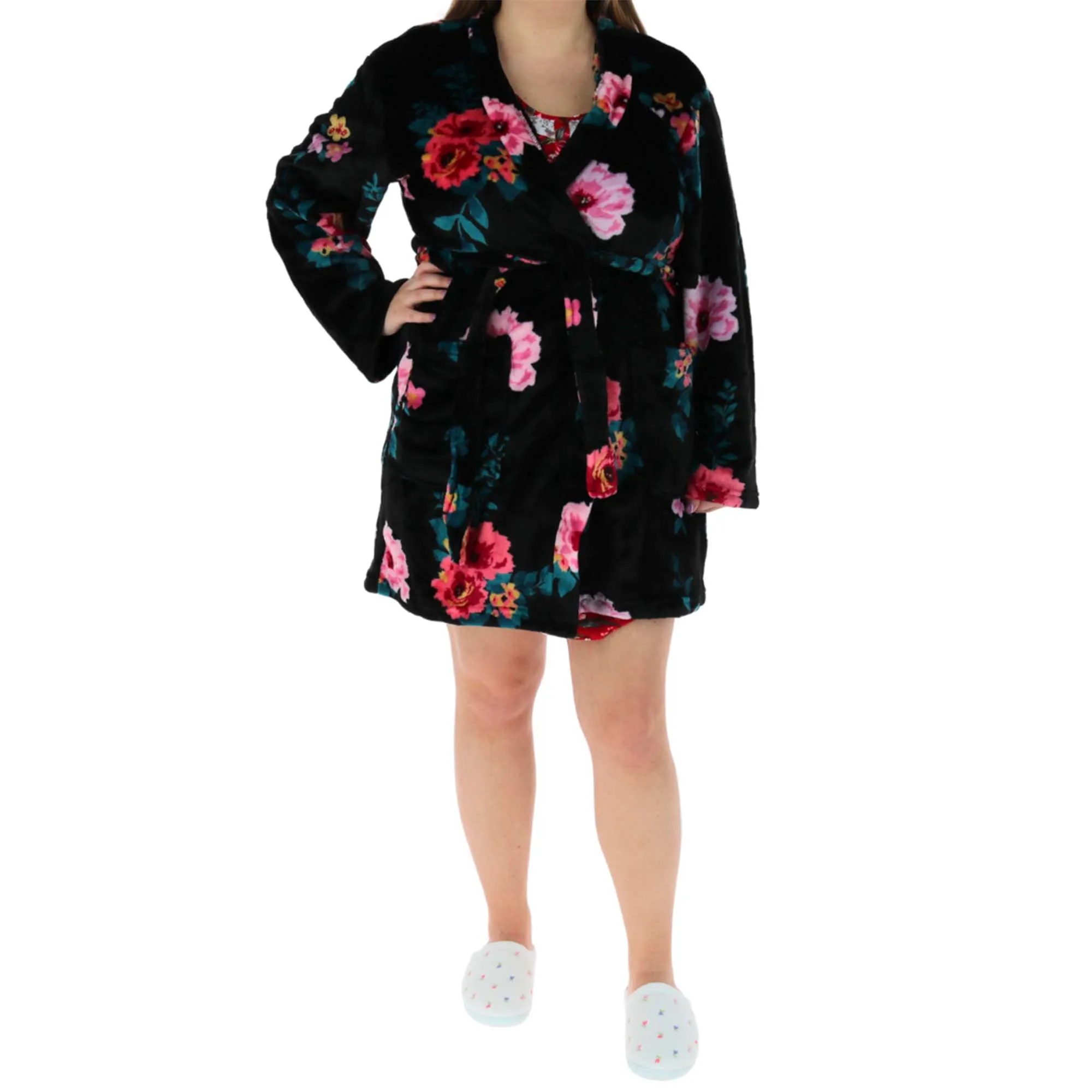 PJ Couture Women's Floral Robe