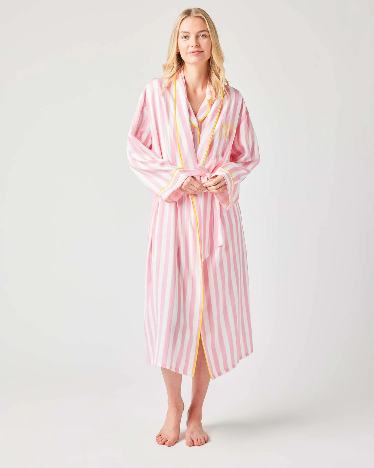 Retro Stripe Robe