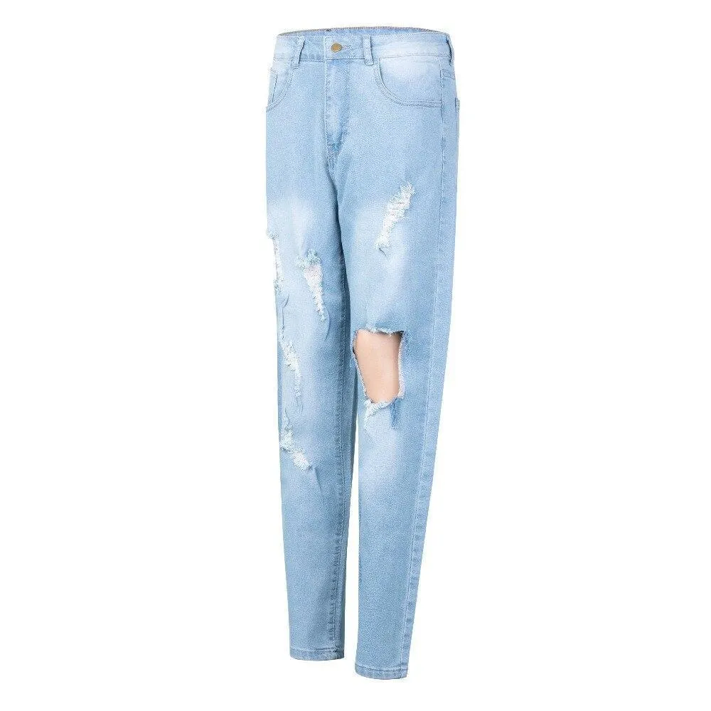 Ripped Jeans - Plus Size Women's Pants