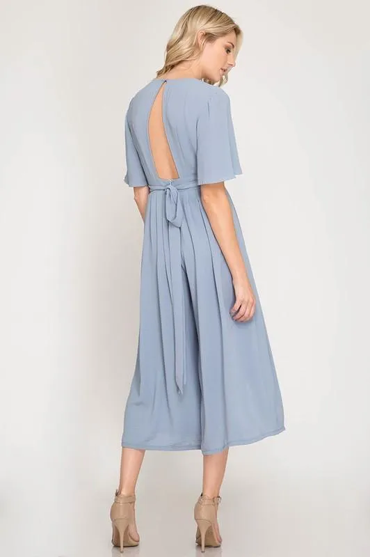 Say Nothing At All Jumpsuit in Blue