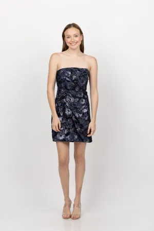 Shoshanna Rosie Dress in Denim/Jet