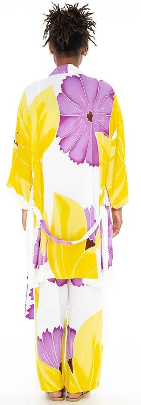 SHU-SHI Womens 2 Piece Outfits Summer Lounge Sets For Women Pajama Set With Robe Kimono Outfit Unique Artisan-Made