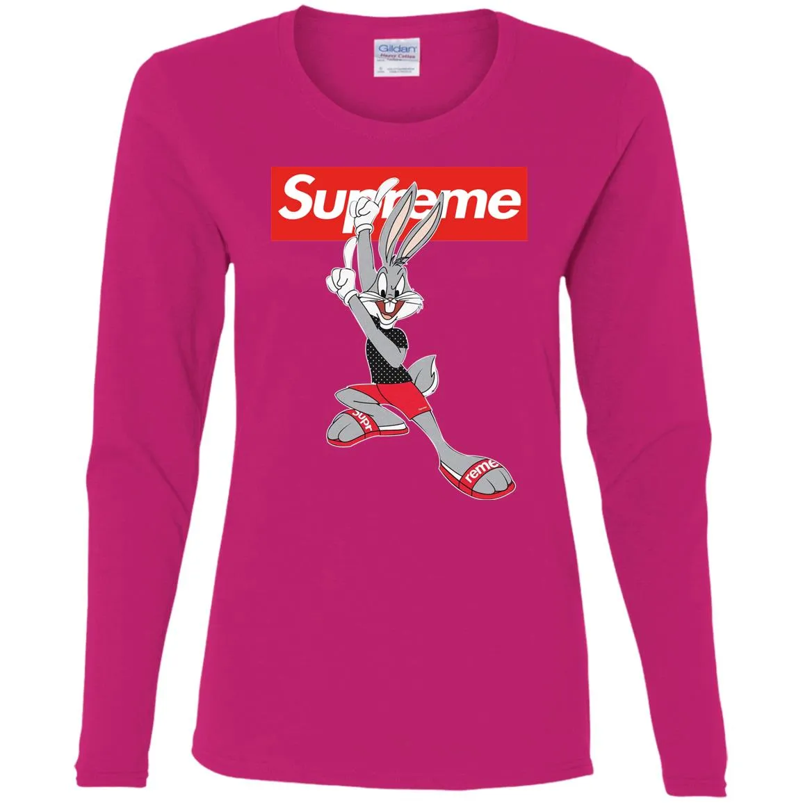 Supreme Rabbit Cute Stylelist T-shirt Women Long Sleeve Shirt