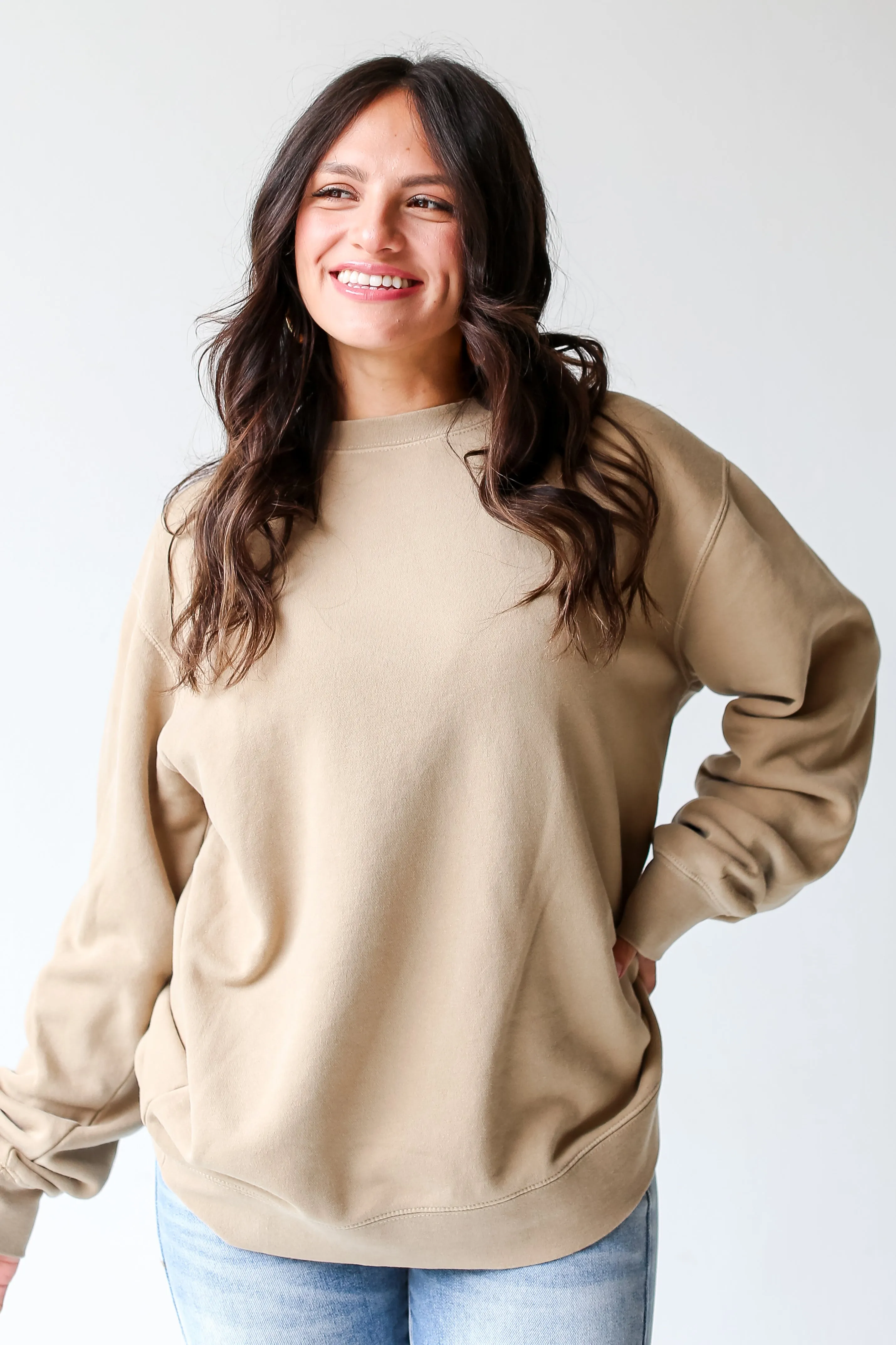 Tan Peace Love PSL Sweatshirt