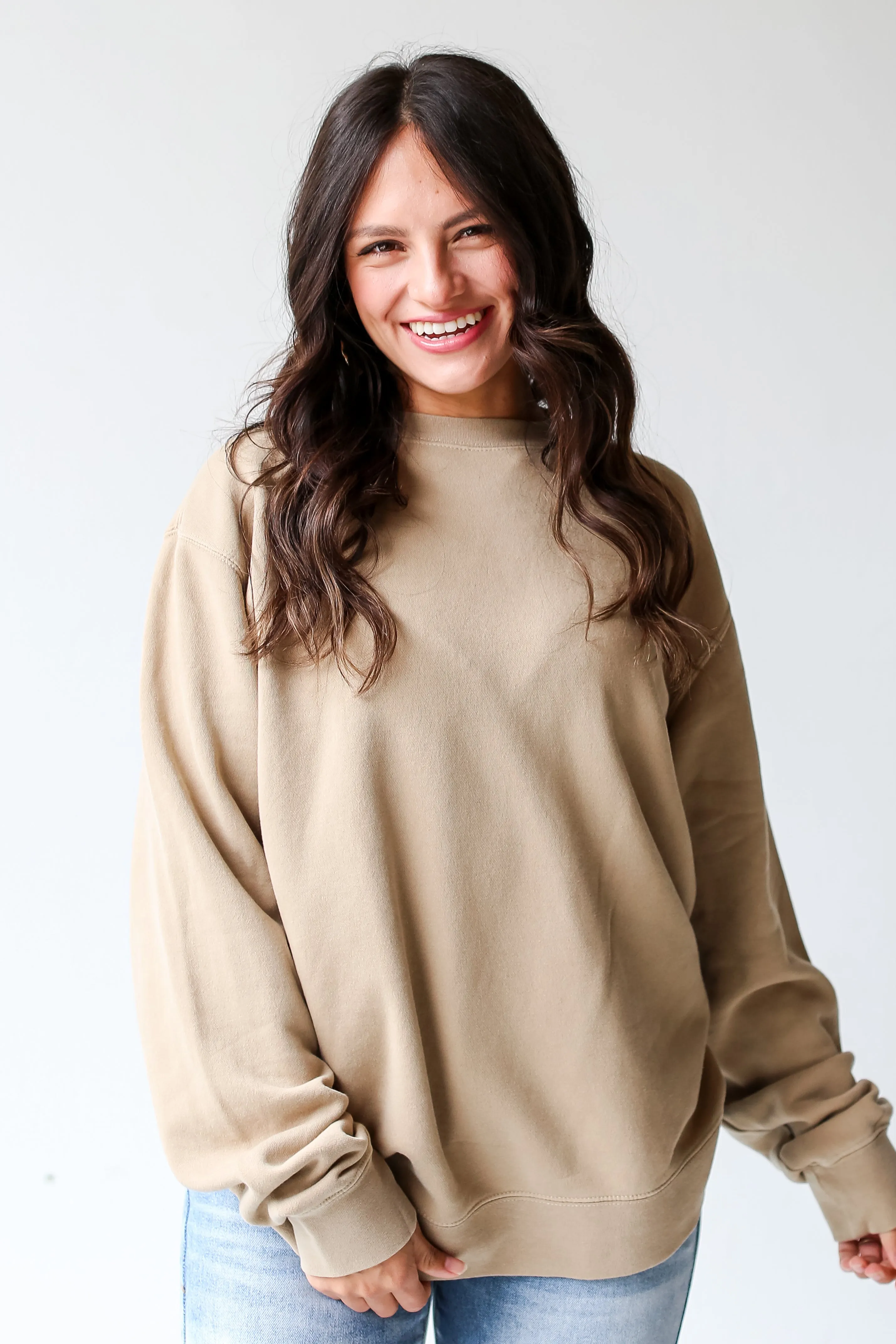 Tan Peace Love PSL Sweatshirt