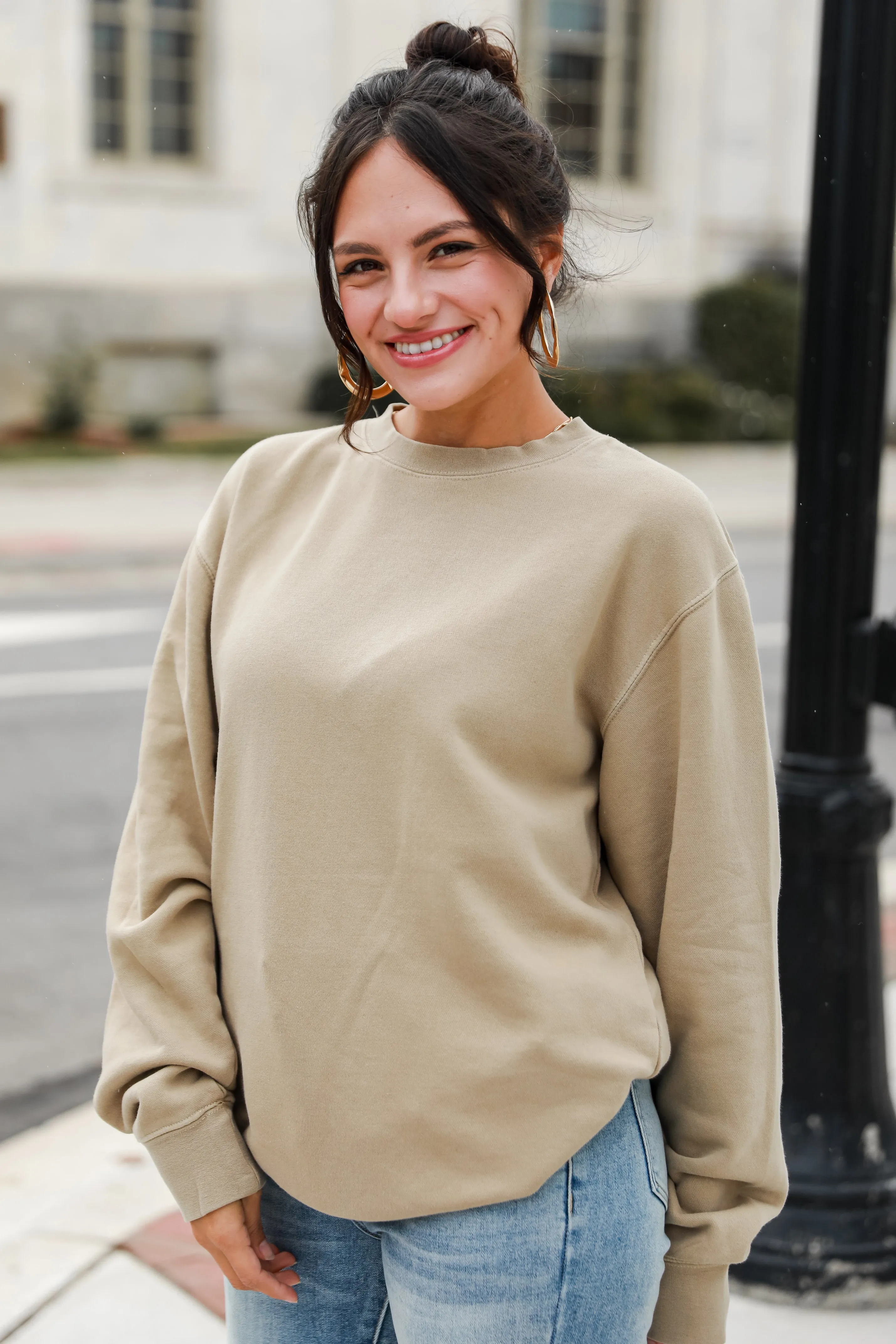 Tan Peace Love PSL Sweatshirt