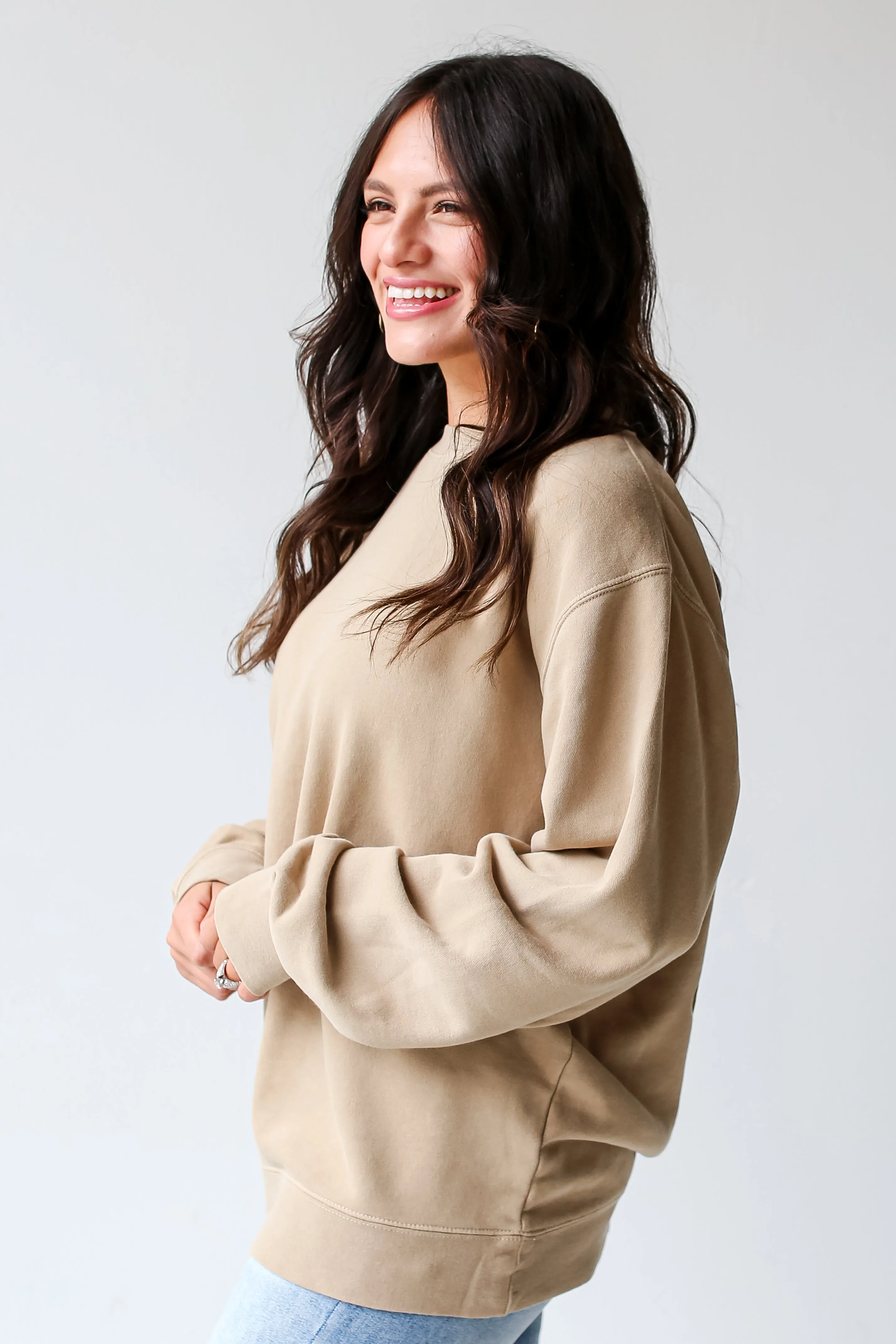 Tan Peace Love PSL Sweatshirt