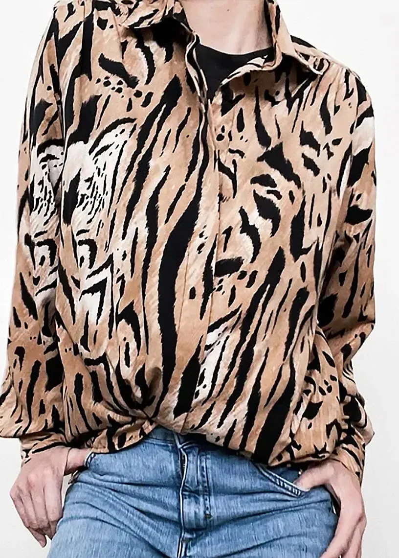 Vintage Alfred Dunner Tiger Button down Top